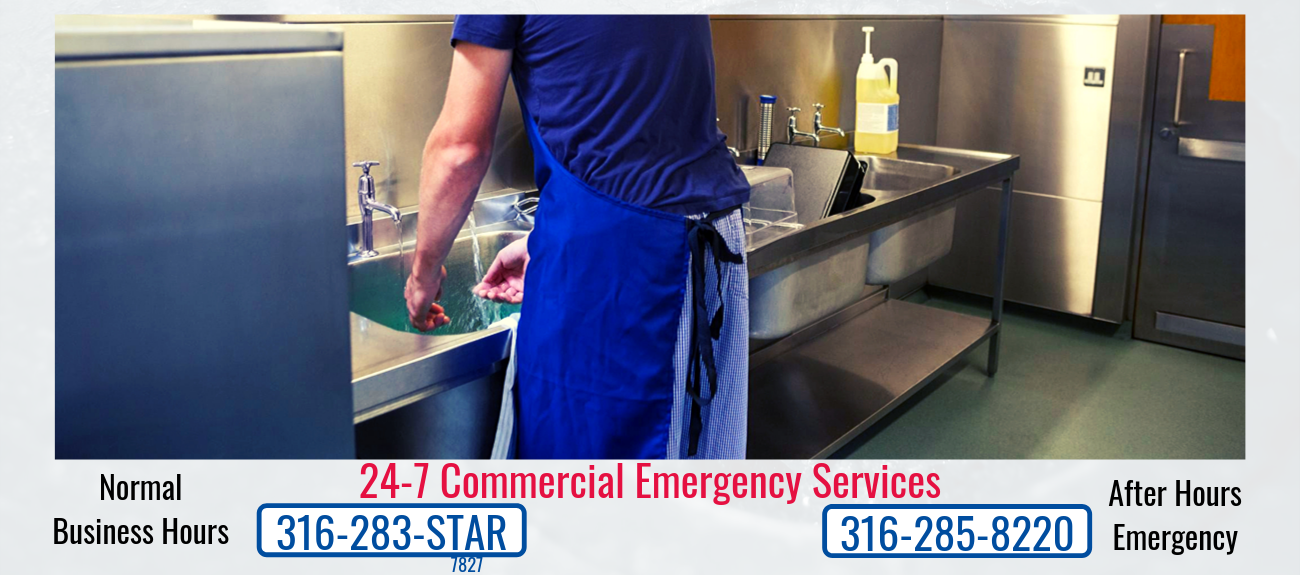 Call 316-836-4073 for emergency commercial drain cleaning